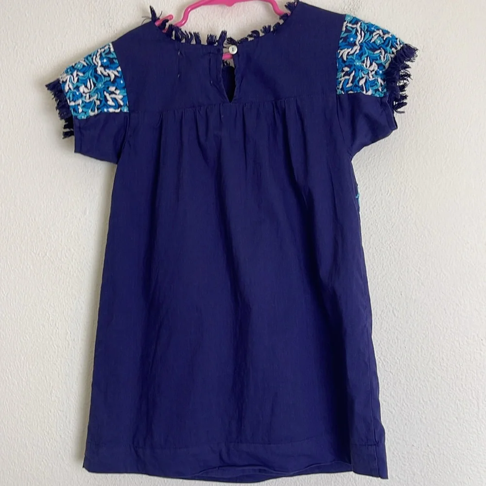 Peek embroidered dress S 4-5